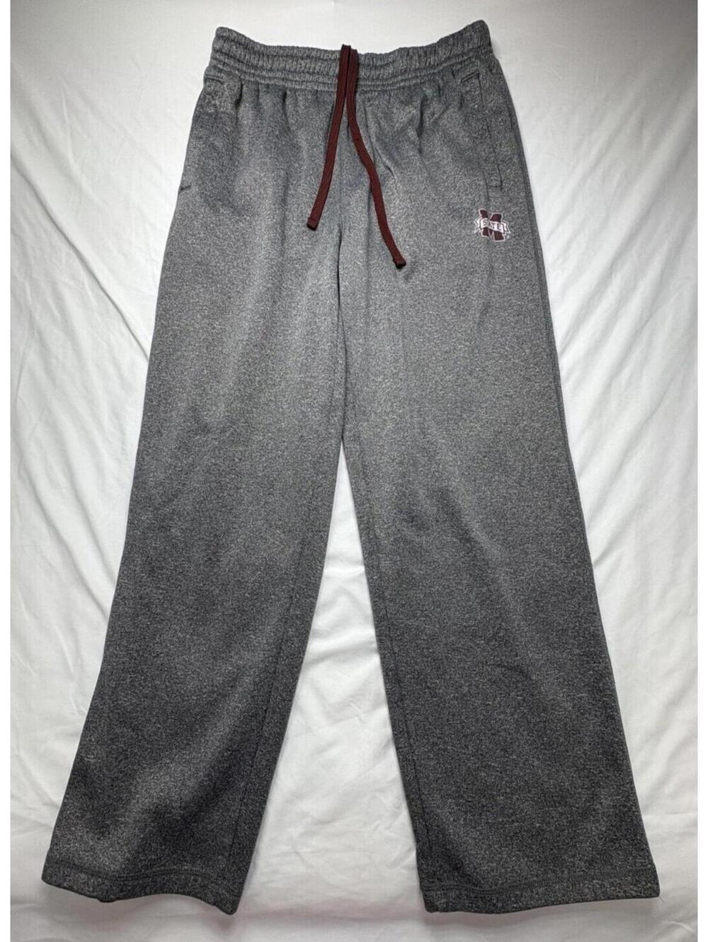 Mississippi State Bulldogs Gray Sweatpants Joggers Men's Large Knight Apparel
